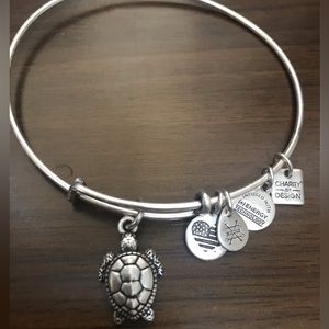 Alex and Ani “Turtle”  silver bracelet